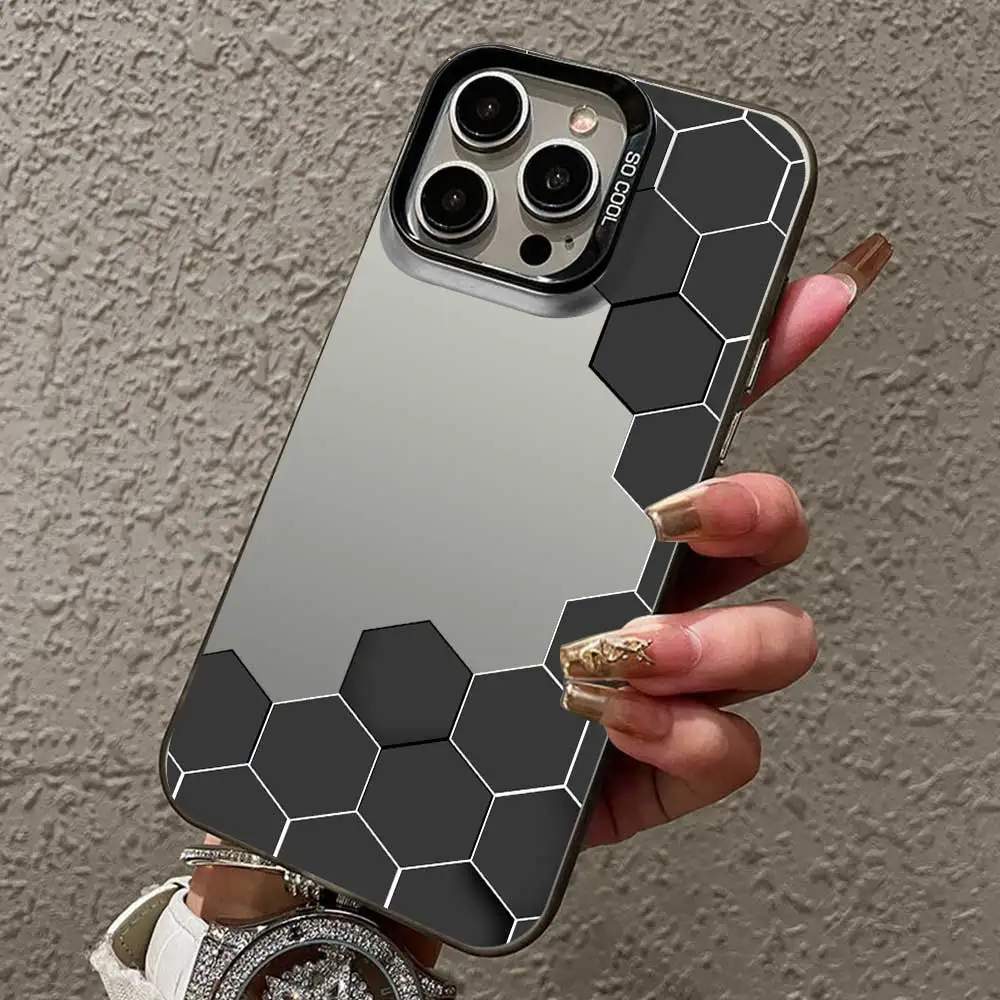 Sleek Silver IMD Phone Case - Stylish Protection