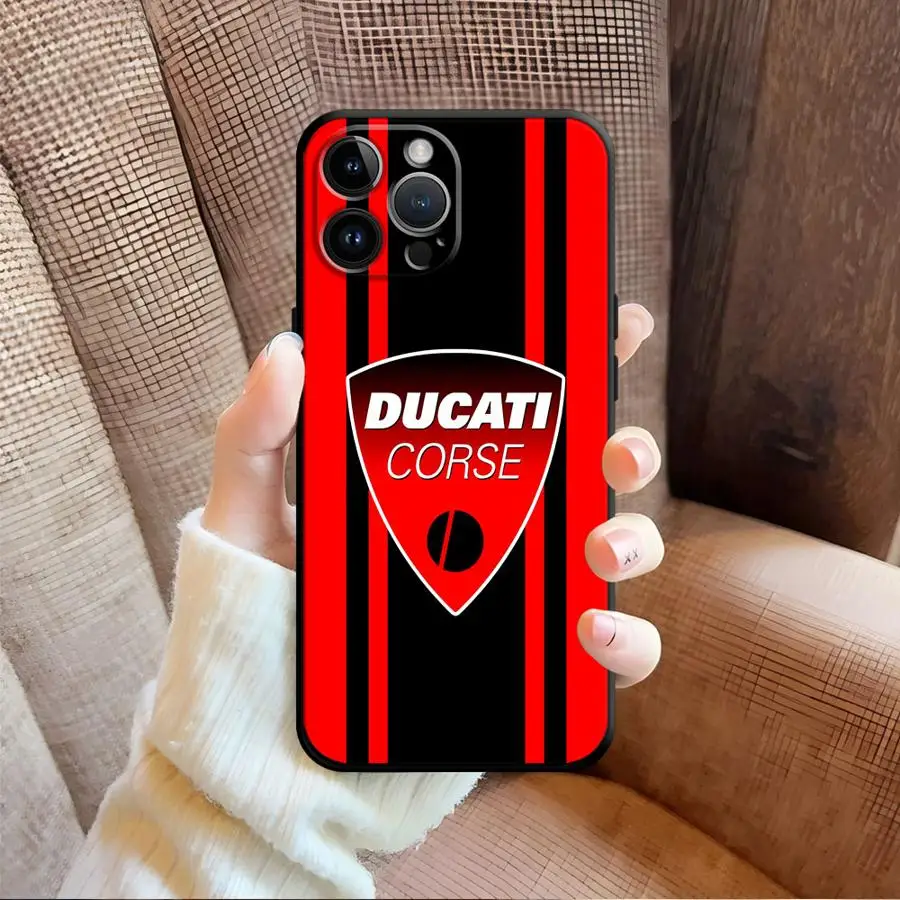 Racing D-Ducatie Motorcycle Soft Back Phone Case