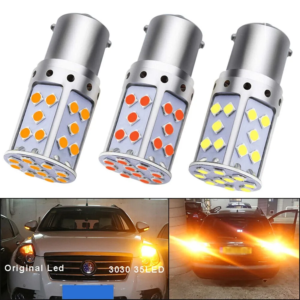 

2X 1156 BA15S LED 35 SMD 2800LM Reverse Turn Signal Light P21/5W Car Bulb Light