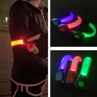 LED Light Up Armband Outdoor Sports Flashing Luminous Safety Band Adjustable Night Walking Running Riding Glow Arm Strap 발광 완장 2