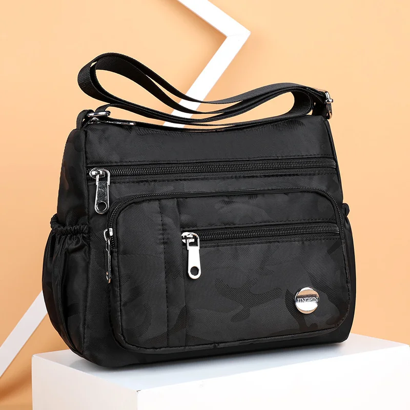 New 2021 Oxford cloth women's bag multi-layer single shoulder anti-theft Messenger Bag Backpack canvas large capacity mother's