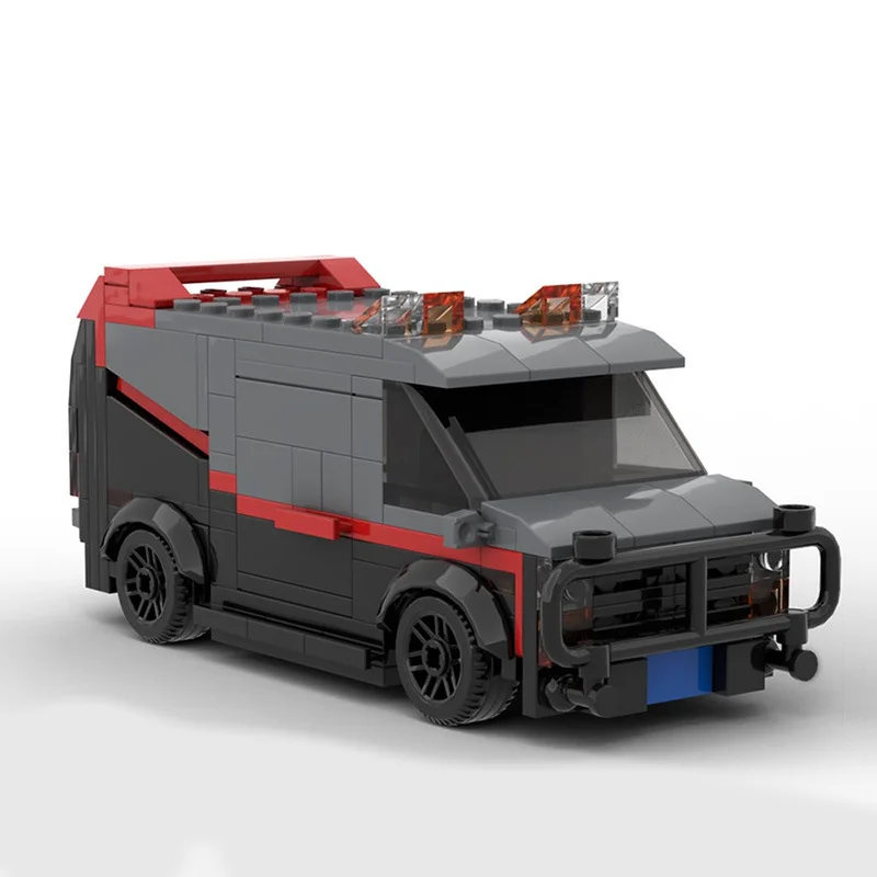 

242 шт. MOC A-Team автомобиль SWAT, командный автомобиль, Игрушечная машина, полиция, полиция, автомобиль, кирпич, набор для строительства, детские игрушки, подарок