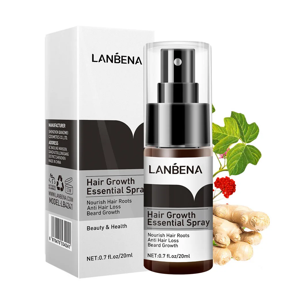 LANBENA 20ml Hair Growth Essence Spray Hair Fragile Spliting Care Essential Oil Liquid