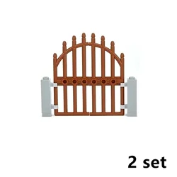 MOC City Friends House with DIY Building Accessories and Garden Features (Brown D)