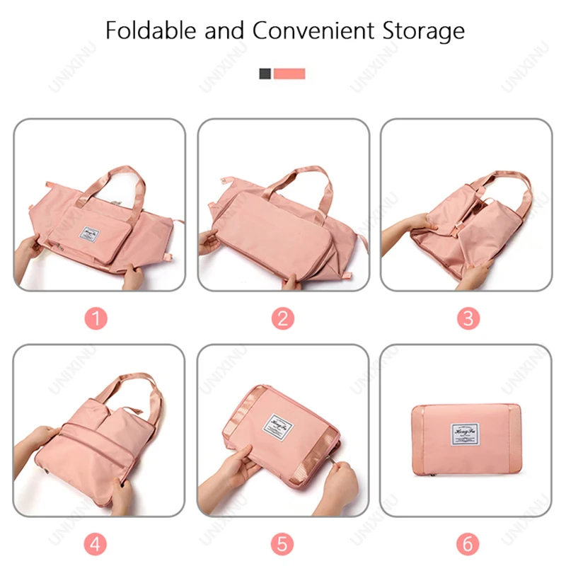 Foldable Carry On Travel Duffle Bag Nylon Waterproof Sports Gym Tote Bags for Women Storage Luggage Handbag travel bags,duffel bag