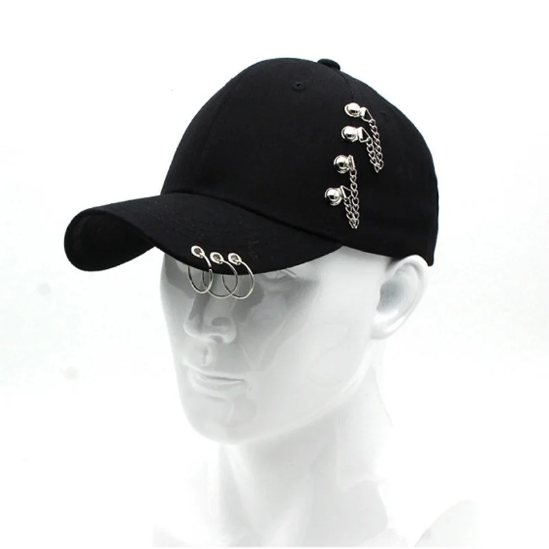 Trucker Hats Hip Hop Trucker Hats Visors Women Men Snapback Baseball Cap Adjustable Vintage Iron Chain Outdoor Hats Casquette