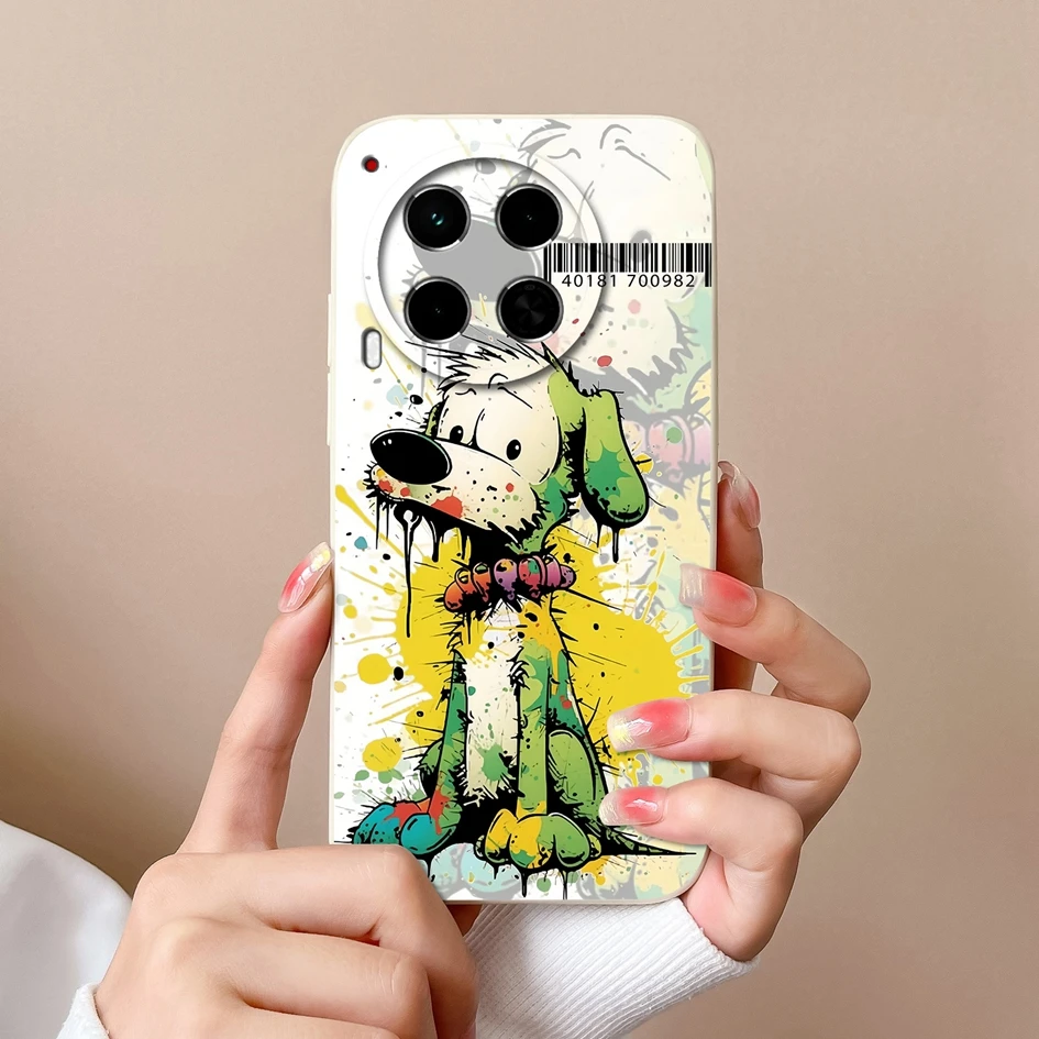 Luxury Soft Silicone Fashion Design Cover Case with Screen Protector