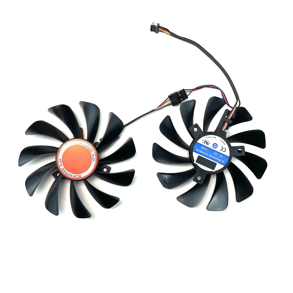 FDC10U12S9-C ü GPU  ī  , XFX RX 590/580 VGA  ī ð, CF1010U12S 95mm, Ʈ 2 , ǰ