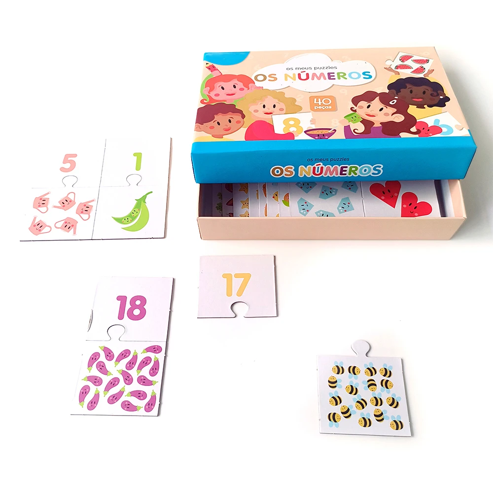 Montessori Portuguese Early Education Toy Numbers Pairing Toy 0-6 Years Old Paper Puzzle For Children Best Christmas Gift larry coryell improvisations best of the vanguard years