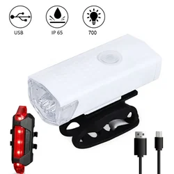 USB Rechargeable Bike Light Set - Headlights & Taillights (Set 2)