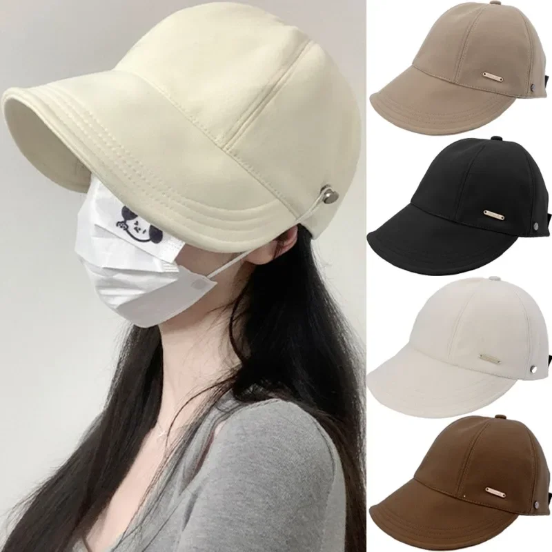 

Warm Fisherman Hat Autumn Winter Woman Girls Versatile Simple Foldable Caps Outdoor Adjustable Daily Drawstring Cap Fashion Gift