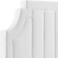 Alyona Channel Tufted Performance Velvet Full/Queen Headboard In White,customizable 6