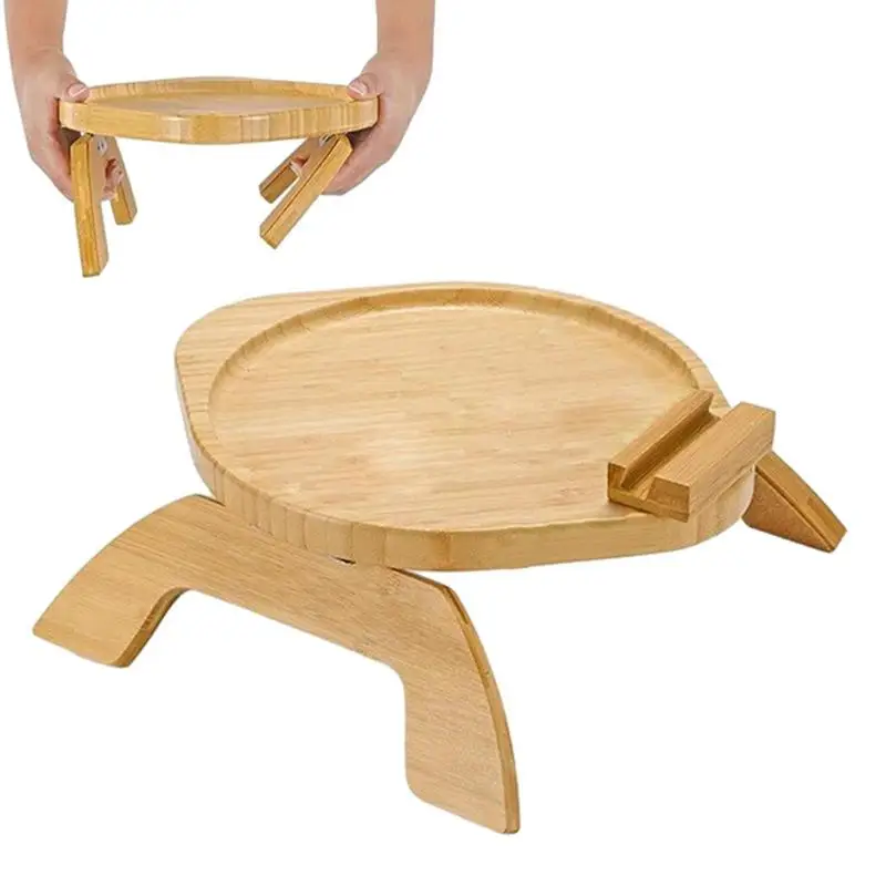 

Couch Armrest Wood Couch Arm Tray Wood Armrest Tray Foldable Couch Cup Holder For Remote Control Snacks Magazines Coffee Cups