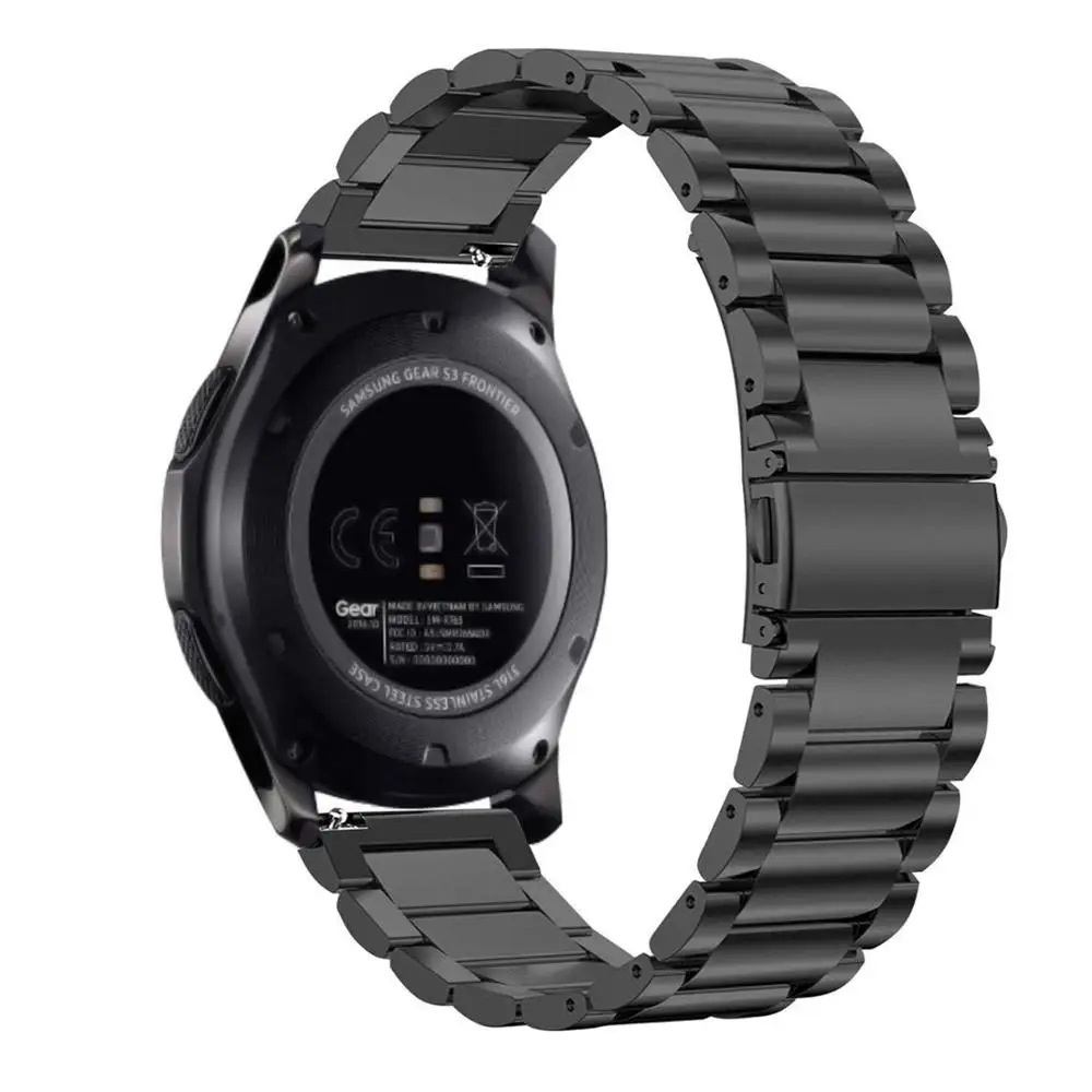 Sleek Steel & Ceramic Wristband Bracelet for Smartwatches (20mm/22mm)
