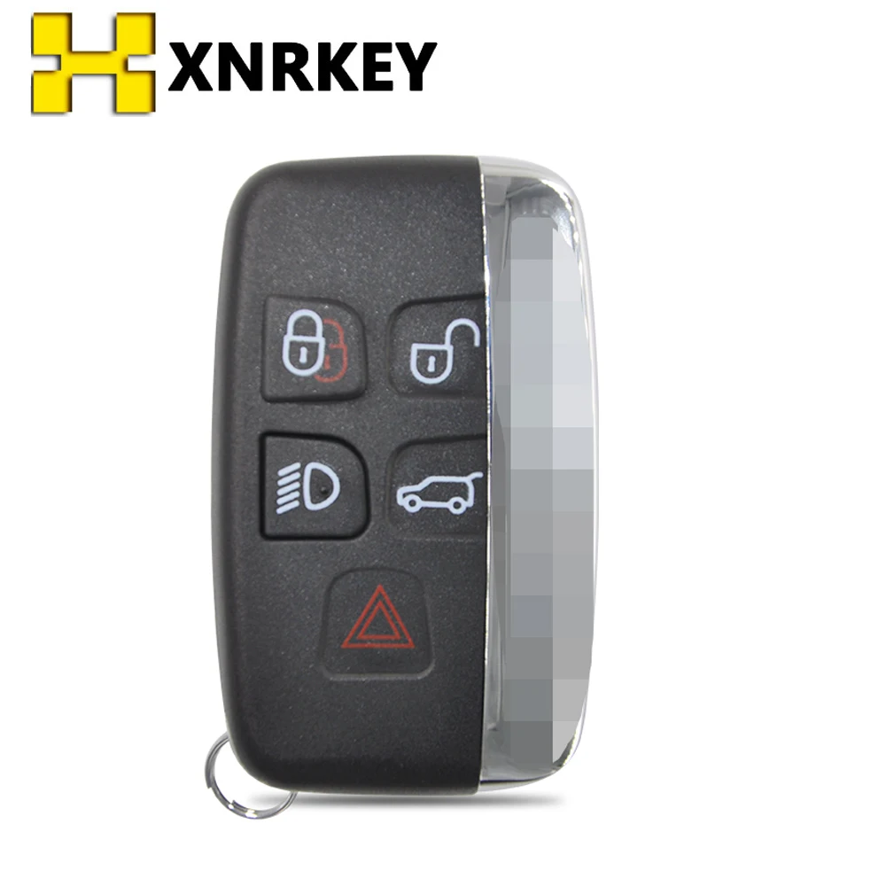 

XNRKEY Remote Control Car Key Shell Case for Land Rover Range Rover Evoque Sport LR4 Jaguar Replace Card Cover