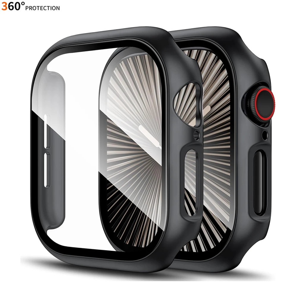 Premium Tempered Glass PC Case with Screen Protector