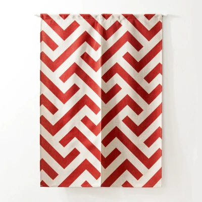 Nordic Black Geometric Noren Curtain 3