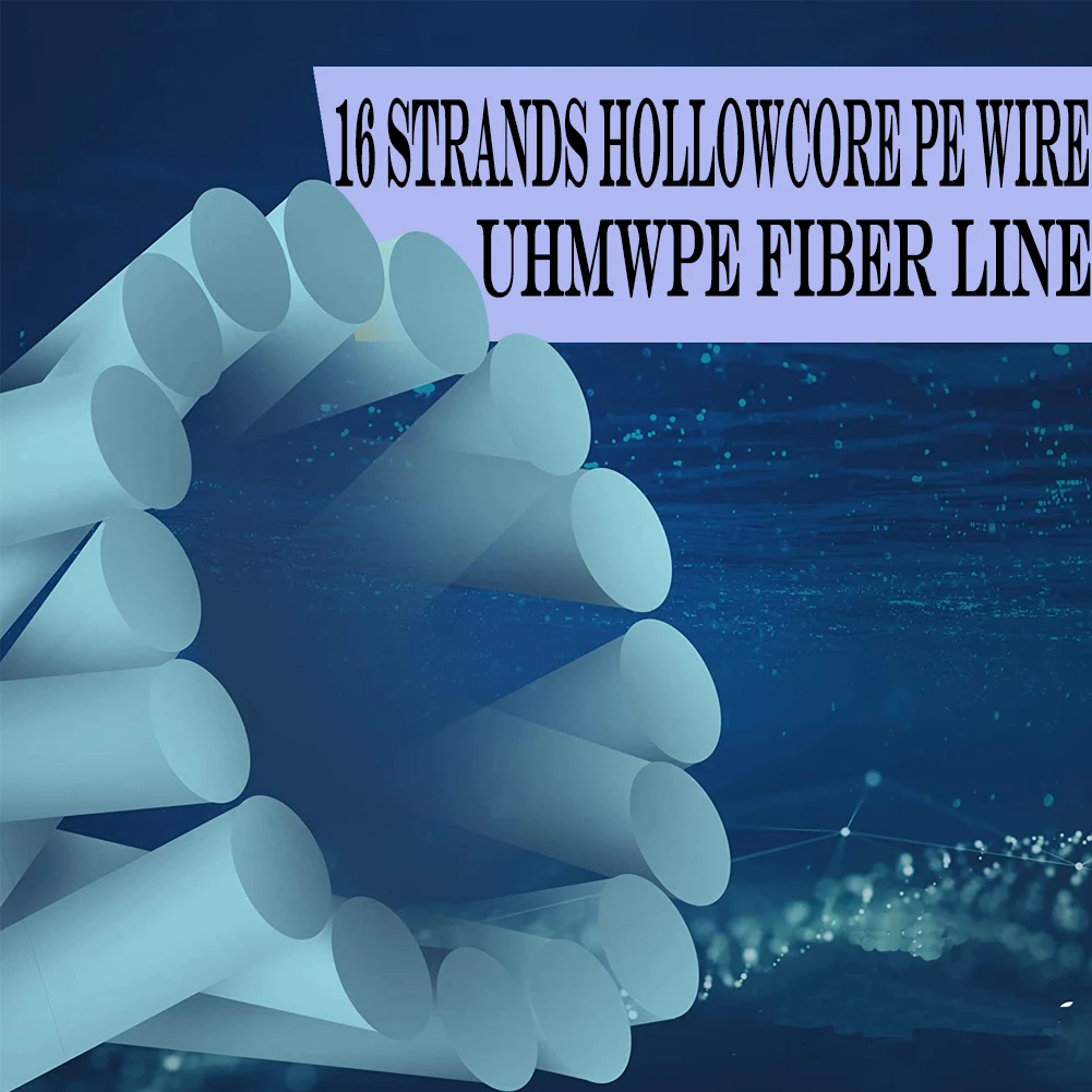 Warknife 16strands100M PE Braided Fishing Line Super Strong Japanese Multifilament Sea Fishing Line Hollowcore 20-500LB PE fishing line fishing tackle