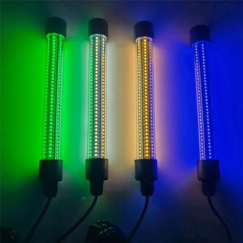 A93Z 12V 24V 낚시 조명 20W 고출력 LED 수중 낚시 조명 IP68 방수 바다 낚시 조명 블루 라이트