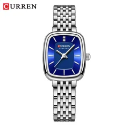 Elegant Women's Quartz Watch with Gold and Silver Steel Strap - Diamond Accented Fashion Timepiece (A)