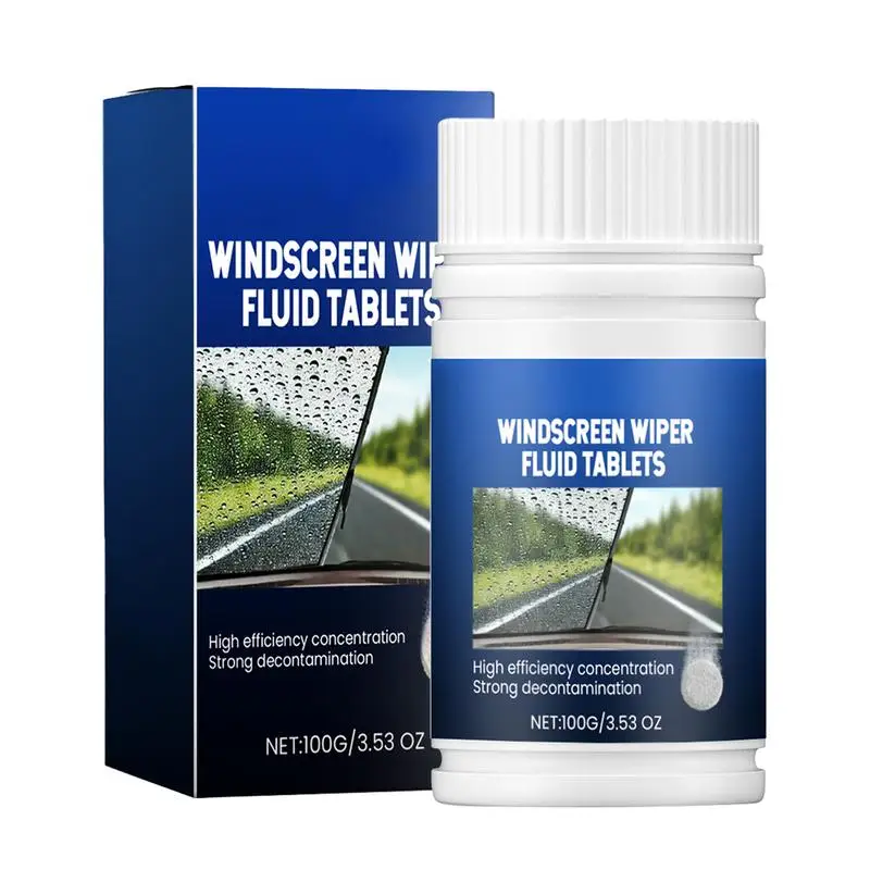 Cleaning Concentrated Tablets Car Windshield Cleaning Effervescent Tablets Long-Lasting Outdoor Window Cleaner Deep For