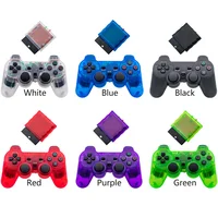 2.4G Wireless Transparent Joypad GameController with Double Vibration Feature 2nd Generation for PS2 Console