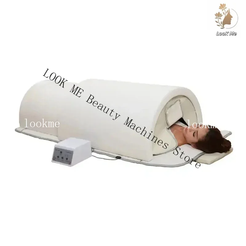 2025Newest far infrared body slimming sauna bed tourmaline therapy heated detox sauna bed 6