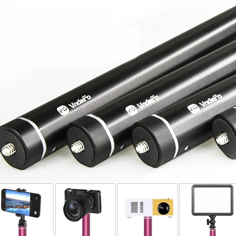 

F3MA Telescoping Bar Extendable Selfie Extension Rod with 1/4" Screw for Cameras, Tripods,Devices Photography Accessory