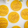 Happy Birthday Theme Cookie Cutter Mold Biscuit Embosser Cake Decoration Tools Stamp Baking Pastry Bakeware Kitchen Accessories 5