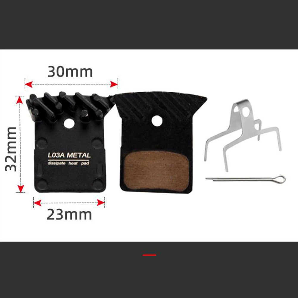 Disc Brake Pads Cycling Parts 1 Pair Accessories Cooling Fin Ice Tech L03A MTB