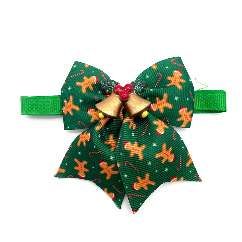 Title 8, 50pcs Christmas Dog Bow Ties Snowman Deer Small...