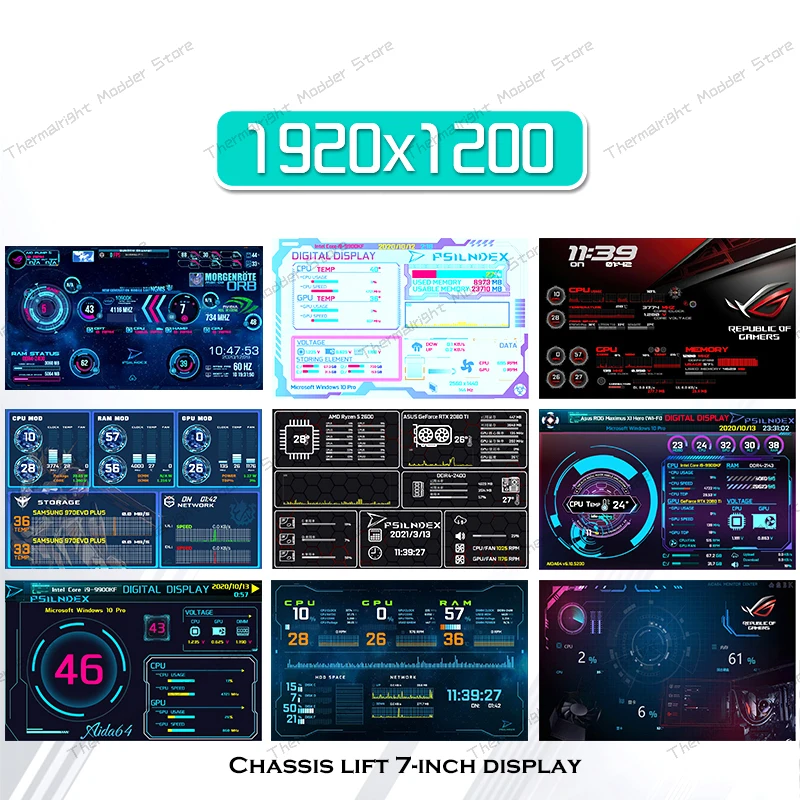 ڵ  ÷ ȭ ǻ ̽, Ʈ PC  ȭ, Aida64 HDMI, USB, CPU, GPU, RAM, HDD ͸, 7 ġ 