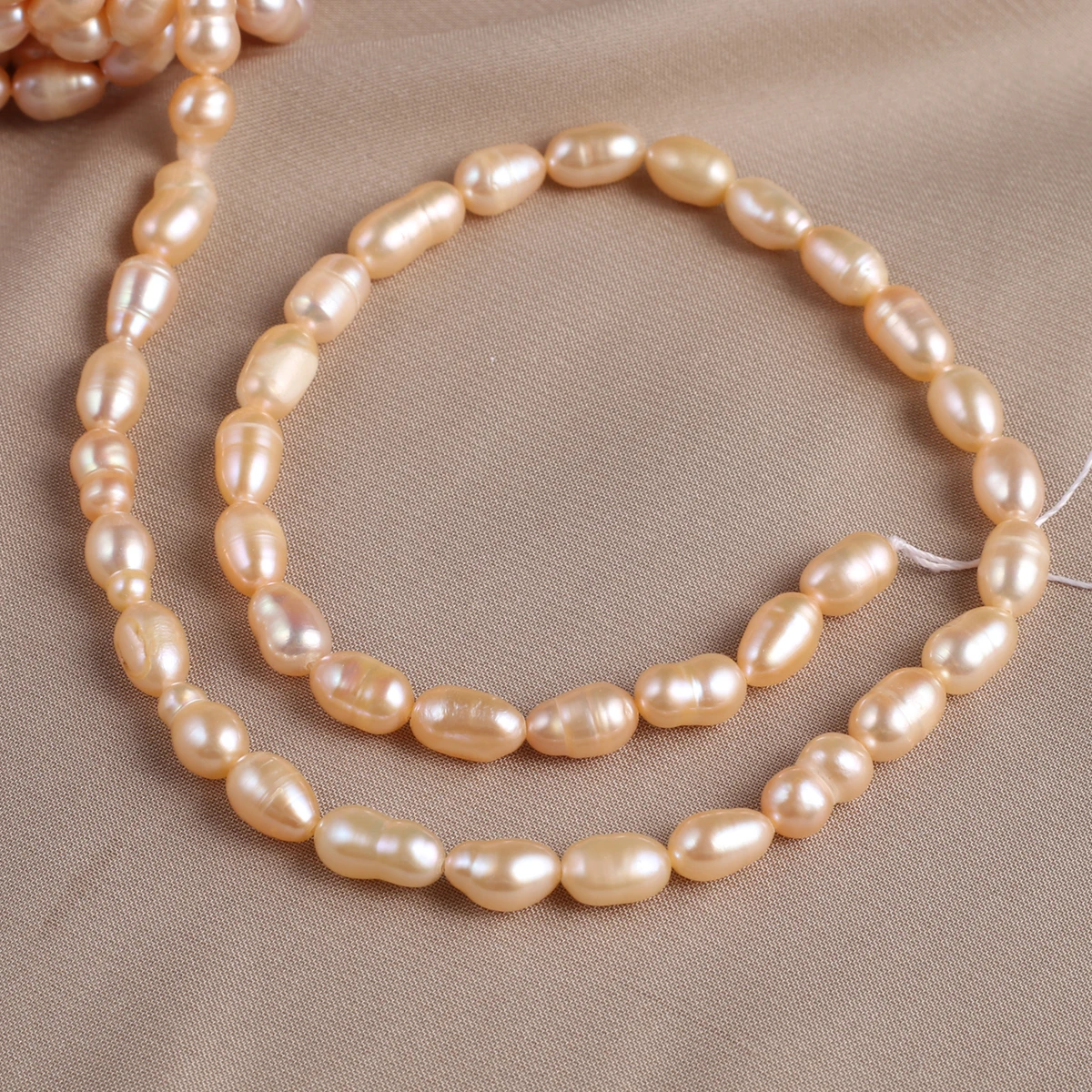 Natural Pearl Rice-Shaped Beads Exquisite Shape Elegant Appearance For DIY Jewelry Making Handmade Bracelet Necklace Length 36cm