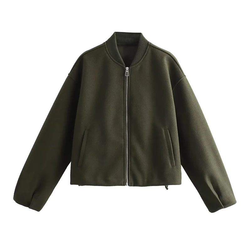 

Stand Collar Loose Baseball Jacket Female Streetwear Zipper Women's Jackets Coat 2023 Autumn Outwear Motorcycle Jacket For Women