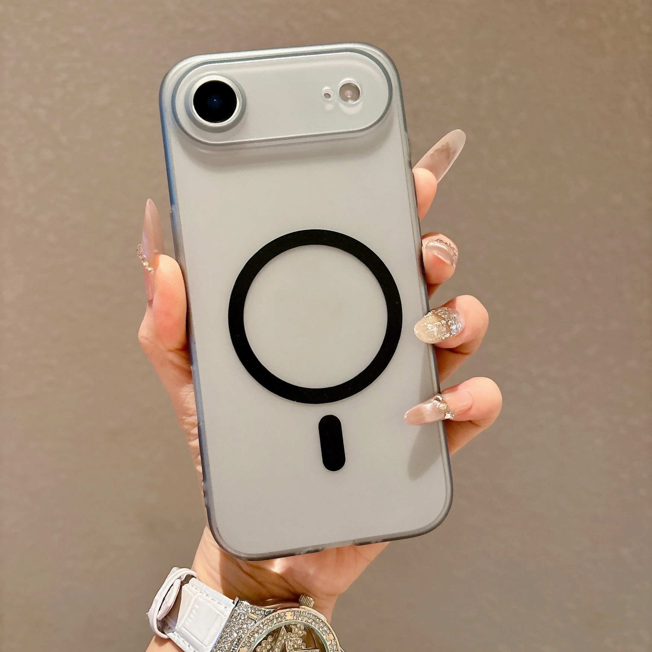Ultra Thin Matte Clear Magnetic Shockproof Frosted TPU Soft Cover