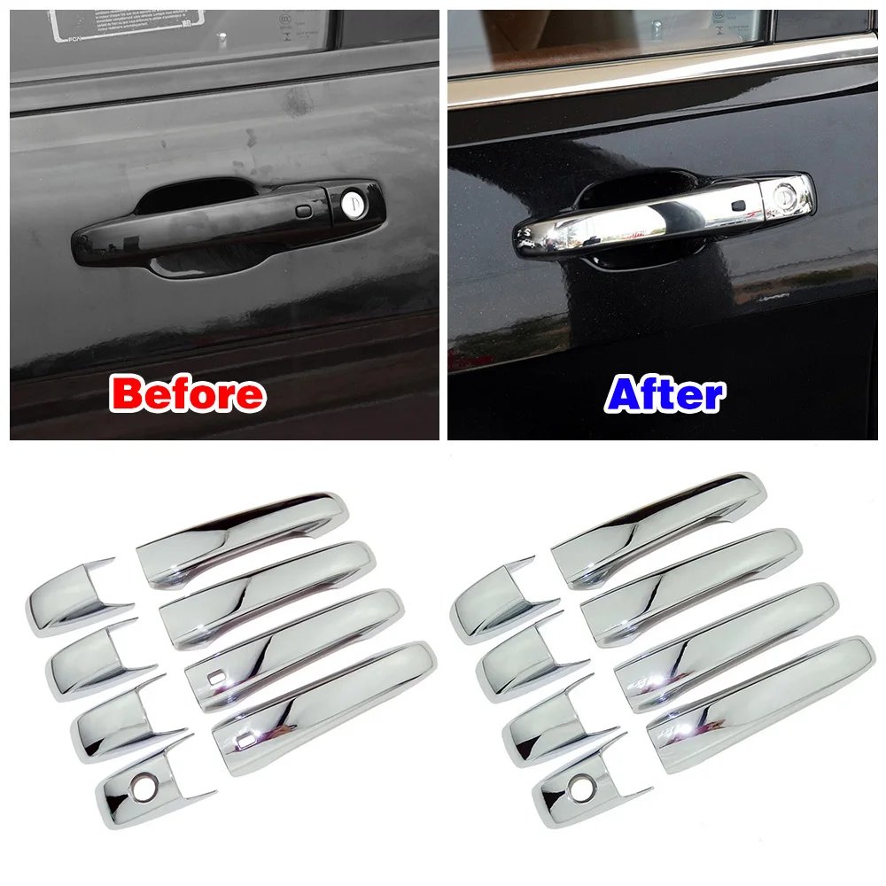 

Накладка на дверную ручку для Dodge Journey 2008-2011 Pre-facelift ABS хромированный Стайлинг для автомобиля