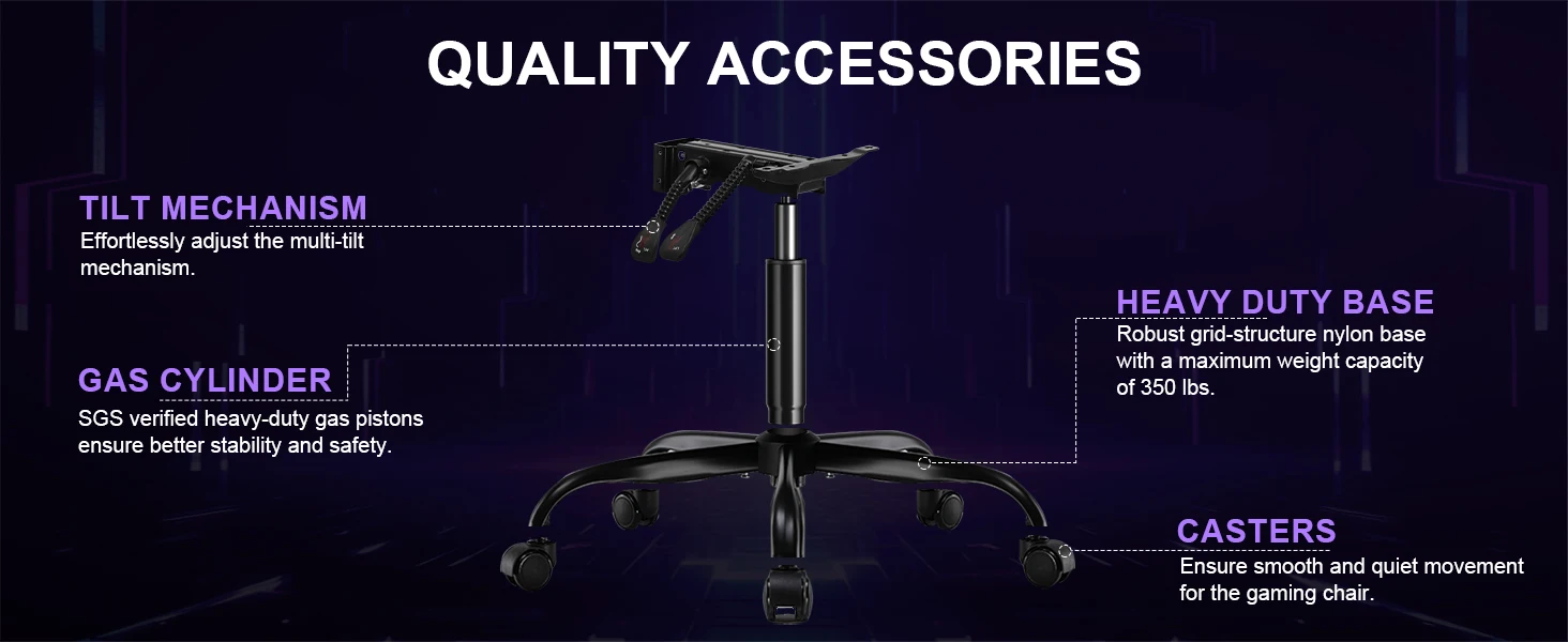 Gaming Chair with Footrest
