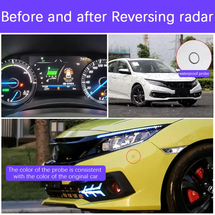 Reversing Blind Spot Front Rear Image Radar Car Sensor Sound Warning Indicator Probe System For Mitsubishi Outlander 2016 ~ 2022