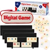 Rummy Cube Game with 4 Racks, 106 Rummy Cube Game Set with Portable Case, Rummy Tiles Travel Set for Family Classic Board Games 1
