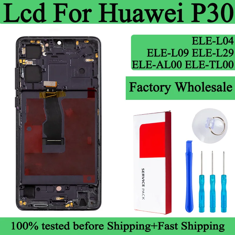 Écran OLED Tactile Complet Avec Empreinte Pour Huawei P30 (ELE-L29, ELE-L09, ELE-AL00)
