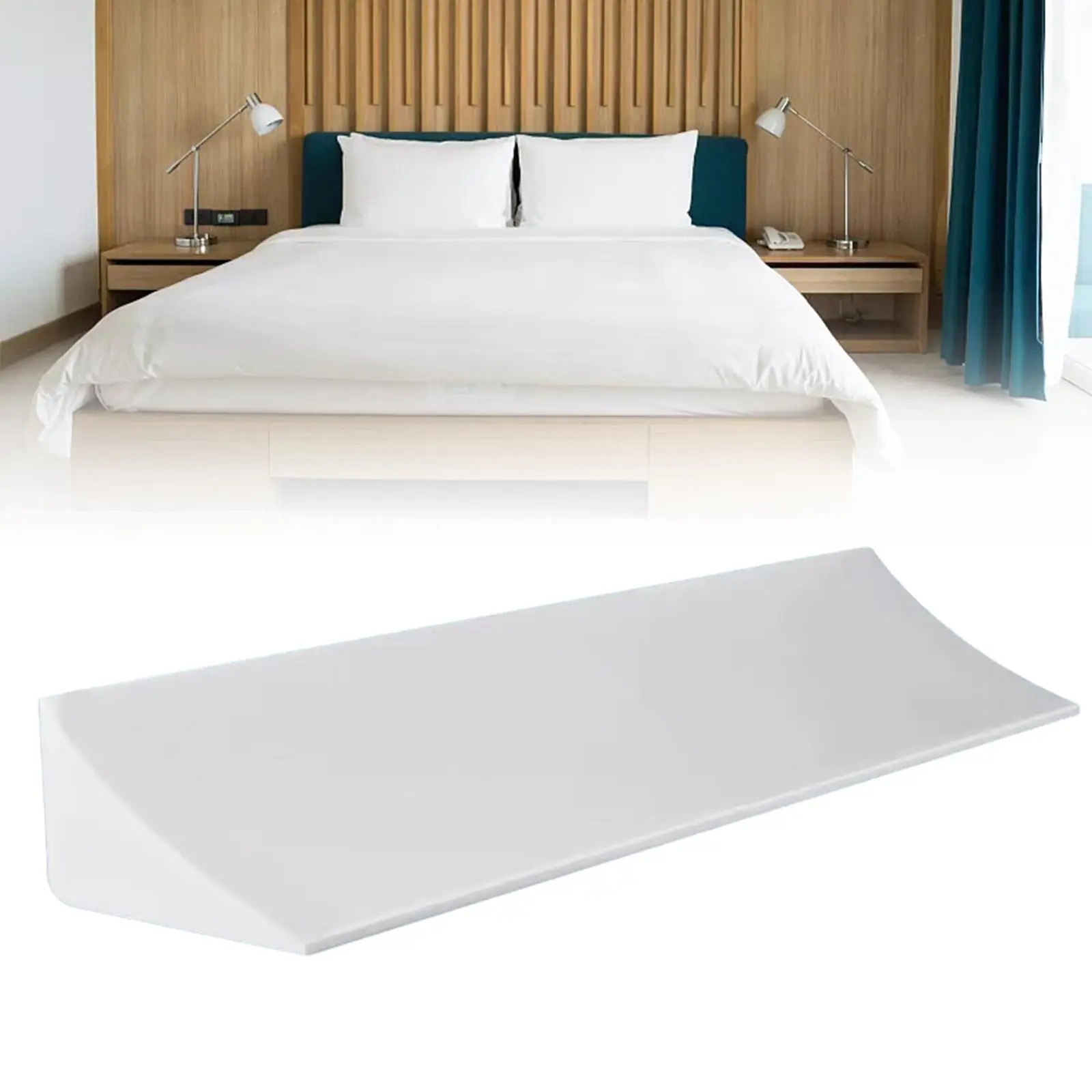 Mattress Gap Filler White Fill The Gap Between Your Headboard and Mattress Stopper Fill Gap for Headboard Gap Bed Wedge Pillow Mattress Gap Filler White Fill The Gap Between Your Headboard and Mattress Stopper Fill Gap for Headboard Gap Bed Wedge Pillow