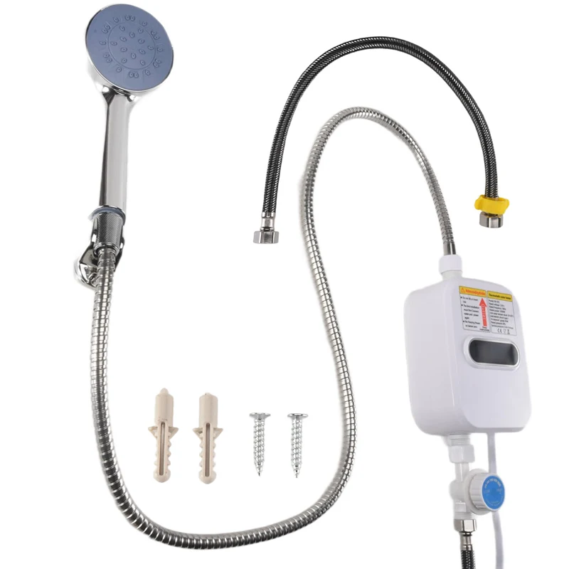 Electric Thankless Instant Hot Water Heater 3 Seconds Instant Heating 3500W Bathroom Faucet Tap Heating US Plug 110V 1
