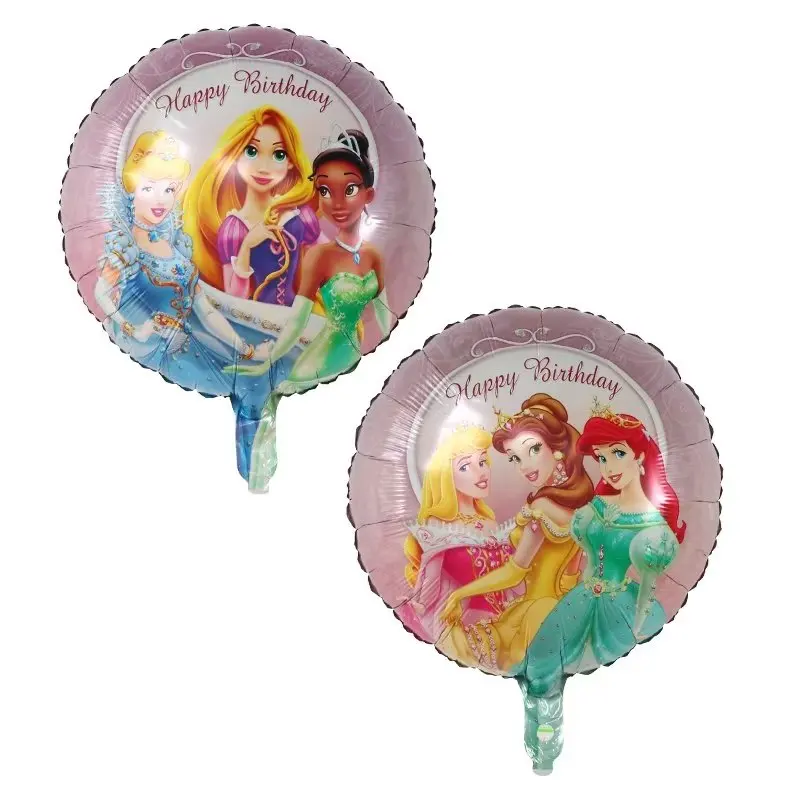 thumbnail image 1 of Globos de helio de aluminio de 18 pulgadas con dibujos animados de Disney Mickey Minnie, princesa Frozen, decoración para baby shower, suministros para fiestas de cumpleaños, juguetes, 1 of 5