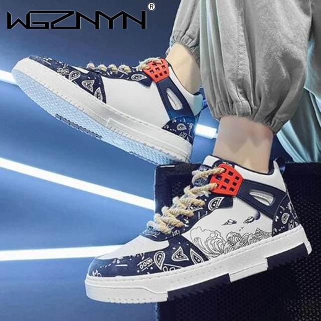 Men's Spring Trend Lace-Up Sneakers Lifestyle Board Shoes