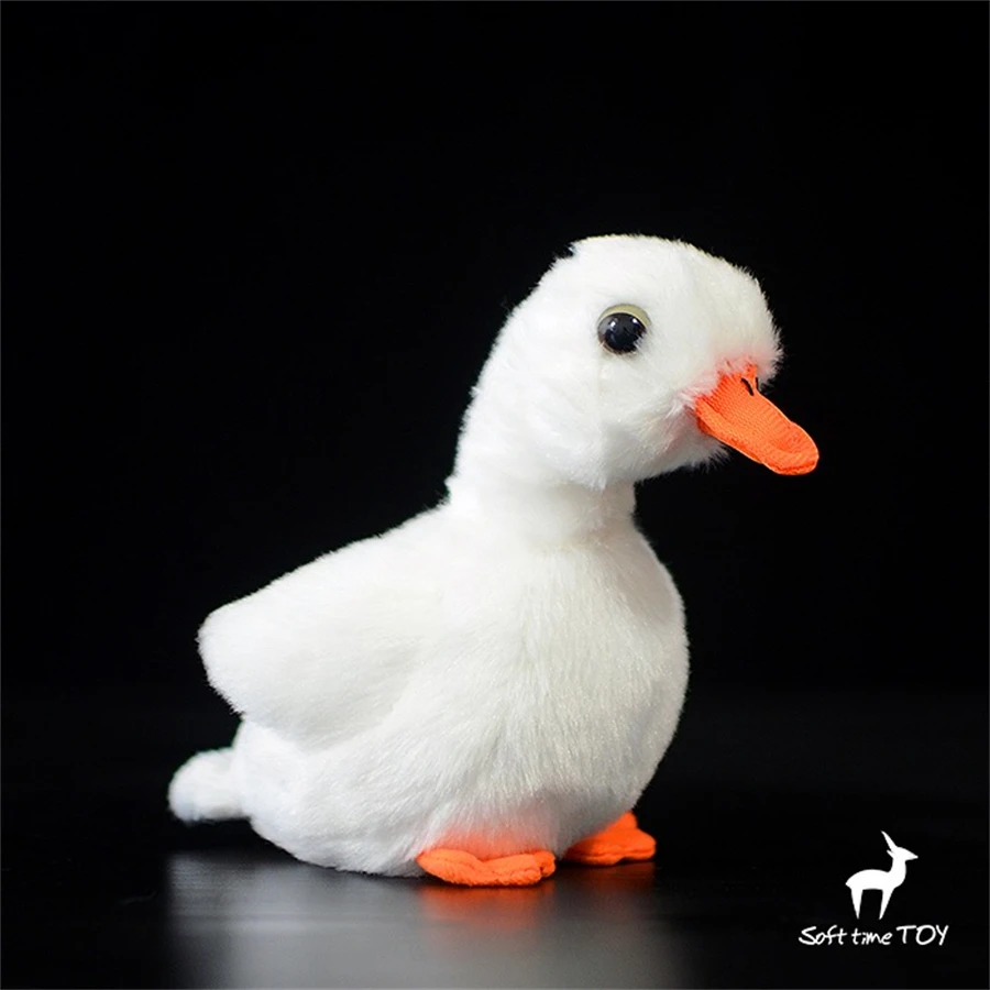 

White Duck High Fidelity Anime Cute Plushie Baby Duck Plush Toys Lifelike Animals Simulation Stuffed Doll Kawai Toy Gifts Kids