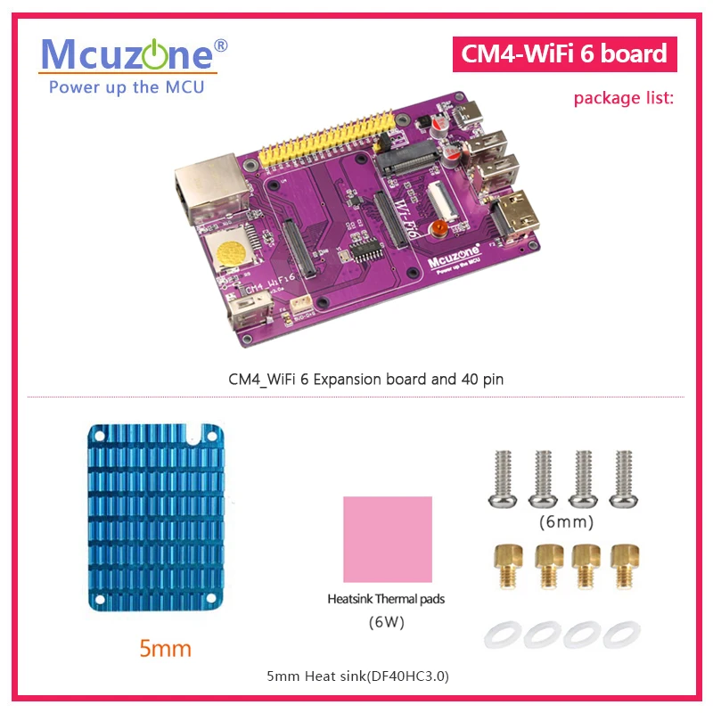 CM4 wifi6 WiFi 6E expansion board,Raspberry Pi Compute Module 4