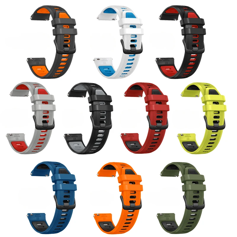Premium 22mm Silicone Watchband Bracelet - Official Strap Replacement