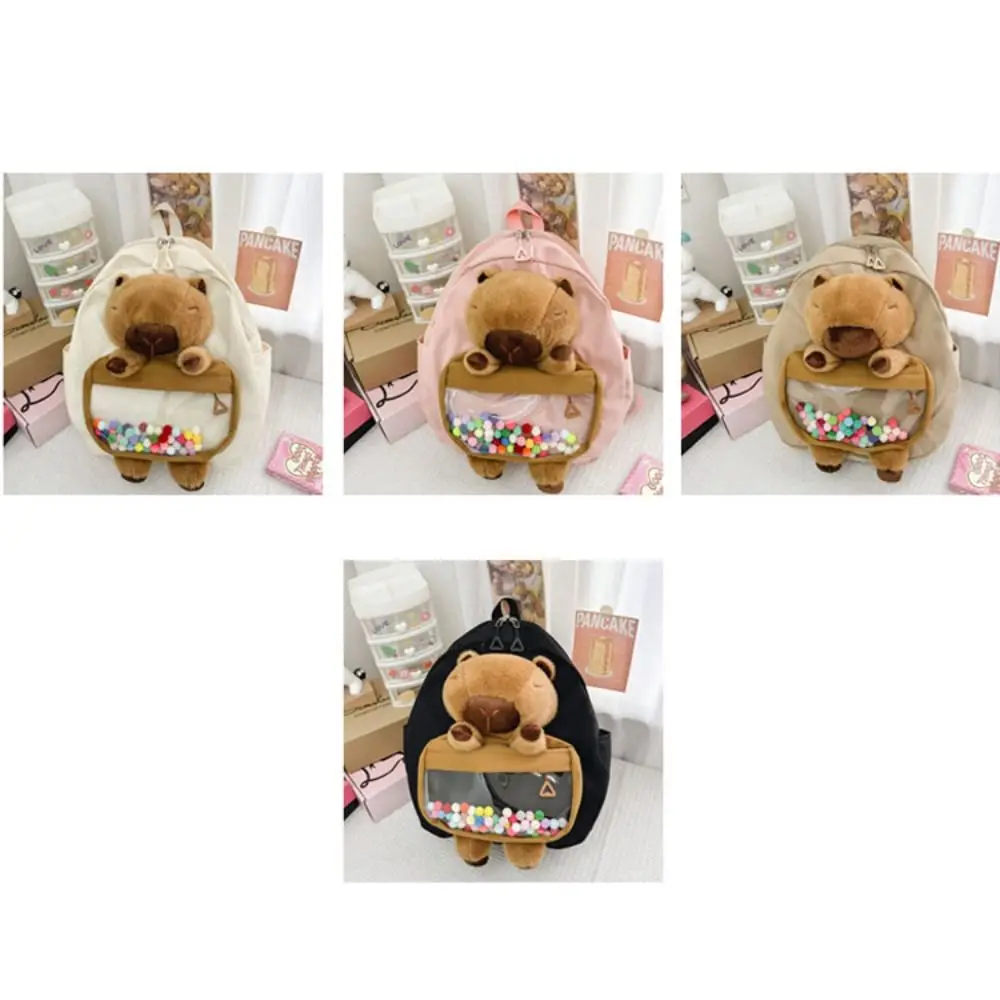 

Nylon Capybara Shoulder Bag Casual Comfortable Large Capacity Makeup Bag Cute Portable Cosmetic Pouch Women