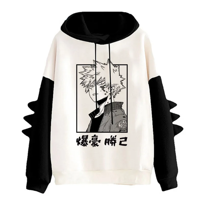 

My Hero Academia Hoodie Bakugou Japanese Anime Manga Sweatshirt Todoroki Boku No Hero Academia Kawaii Cute Hoody Harajuku