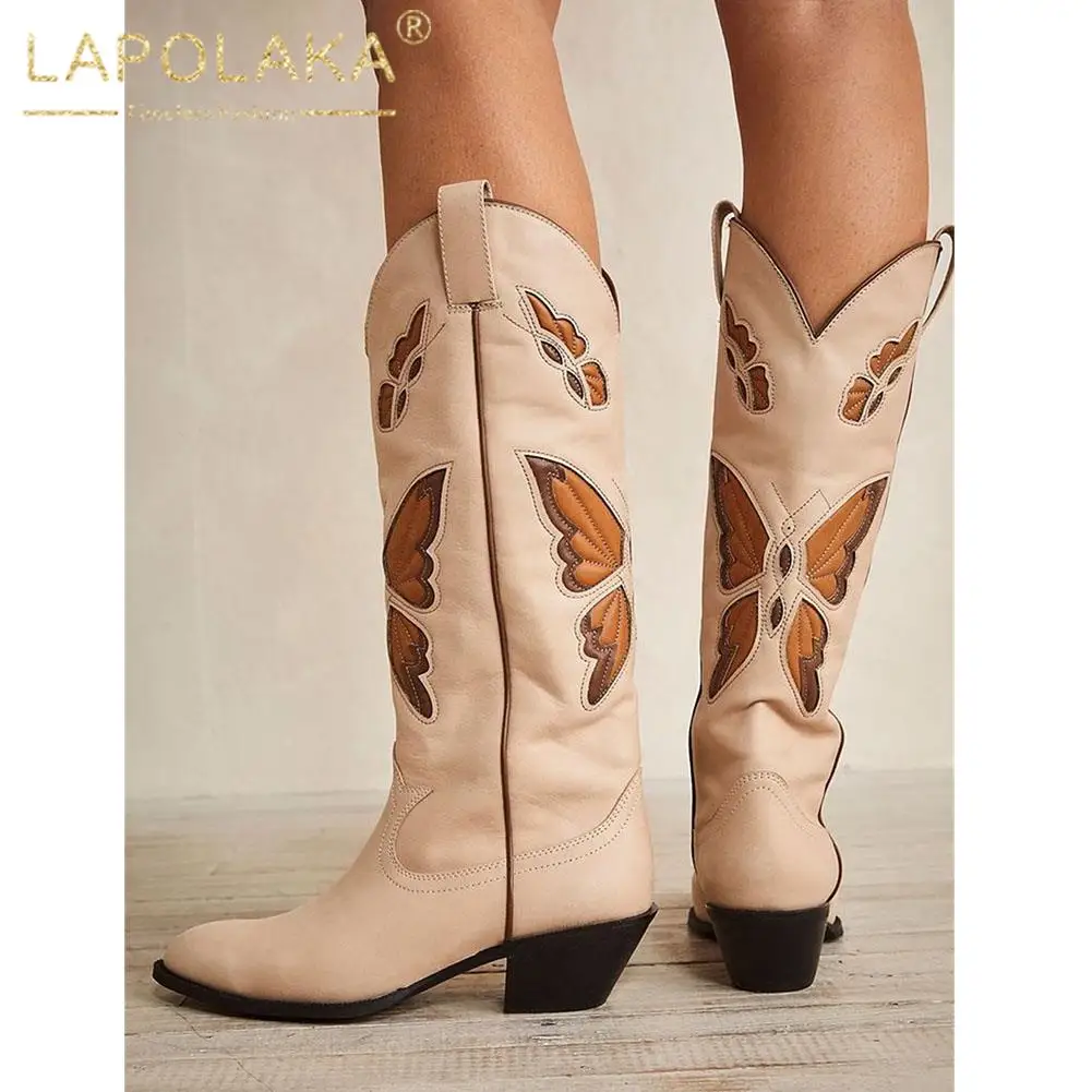 Cowboy Boots Womens Size 12w Boots Woman Boots Butterflies Woman